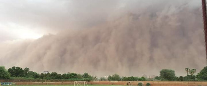 stofstorm in Niamey