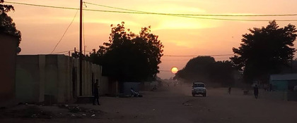 zonsondergang in niger